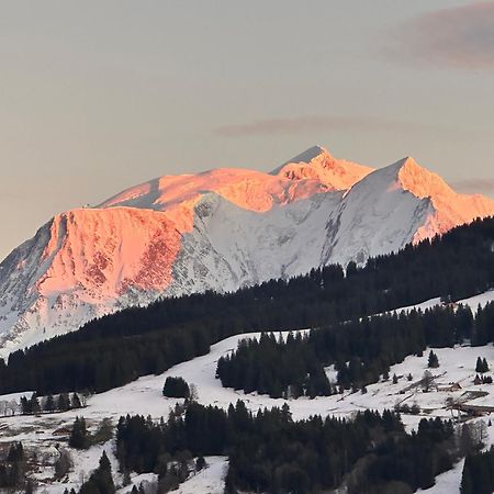 Chalet A Megeve-Vauvray - Grands Appartements , Vue Mont Blanc Demi-Quartier Exterior photo